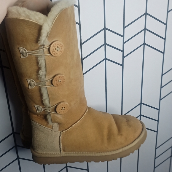 UGG Shoes - Ugg Boots Bailey Three Button Shearling  Fur Lined